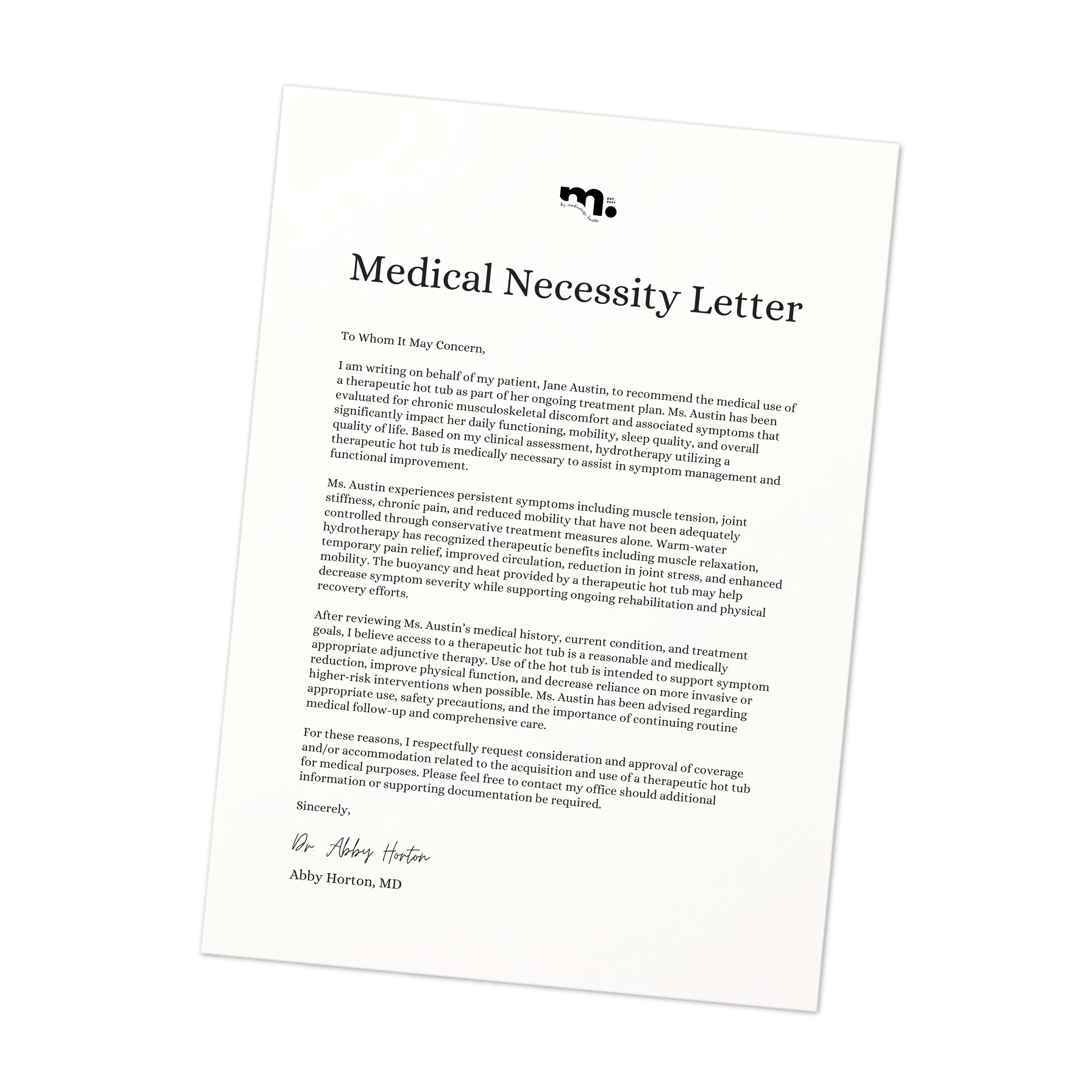 Medical Necessity Form at Medicology Health